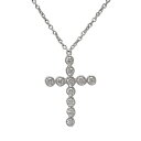 TIFFANY&Co.(ティファニー) ジャズクロス ダイヤモンド ネックレス ネックレス アクセサリー ジュエリー Pt950プラチナ シルバー銀 レディース 40802088200