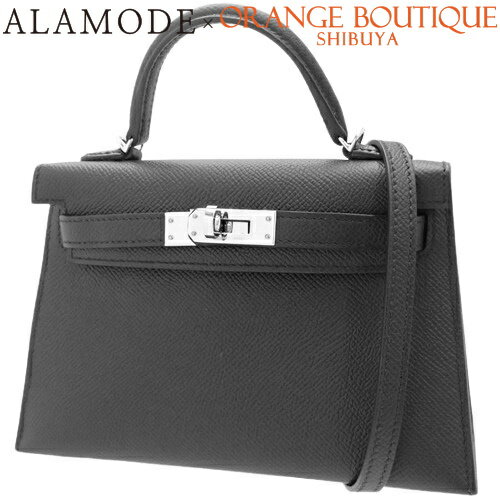 HERMES(エルメス) ミニケリー 2 ブラック黒 ヴォーエプソン パラジウム金具 シルバー金具 B刻印 ハンドバッグ ミニバッグ 2WAY ショルダー 肩掛け レディース 40802106945【中古】【アラモード】のサムネイル
