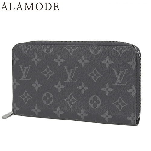 LOUIS VUITTON(ルイ・ヴィトン) モノグラム・エクリプス ジッピー・オーガナイザー NM 長財布 ロングウォレット ジップアラウンド ラウンドファスナー ブラック黒 グレー ガンメタル金具 M82081(2024年8月現在現行品) メンズ 40802106669【中古】【アラモード】のサムネイル