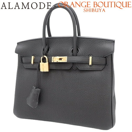 【新品】HERMES(エルメス) バーキン 25 ブラック黒 トゴ ゴールド金具 W刻印 ハンドバッグ トートバッグ レディース 40802109381【アラモード】のサムネイル