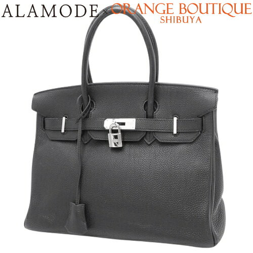 HERMES(エルメス) バーキン 30 ブラック黒 トゴ パラジウム金具 シルバー金具 □I刻印 ハンドバッグ トートバッグ レディース 40802101832【中古】【アラモード】のサムネイル
