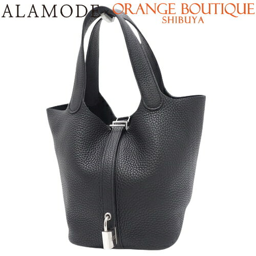 HERMES(エルメス) ピコタンロック PM ブラック黒 トリヨンクレマンス パラジウム金具 シルバー金具 D刻印 ハンドバッグ トートバッグ レディース 40802110196【中古】【アラモード】のサムネイル