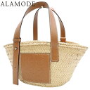 LOEWE(ロエベ) Baskets バスケット バッグ スモール トートバッグ カゴバッグ かご 肩掛け ハンドバッグ カーフ パラジウム金具 パームリーフ ...