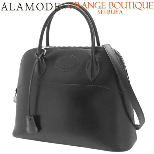 HERMES(エルメス) ボリード 31 ブラック黒 ボックスカーフ パラジウム金具 シルバー金具 □D刻印 ハンドバッグ 2WAY ショルダー 肩掛け レディース 40803002233【中古】【アラモード】のサムネイル