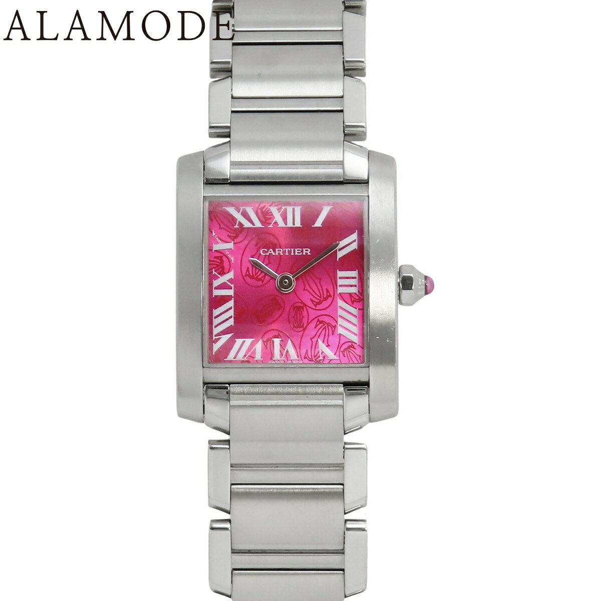 カルティエ タンクフランセーズ SM W51030Q3 ステンレススチール SS クオーツ 腕時計  ...