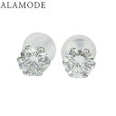 D0.256,0.252 1粒ダイヤモンド ピアス Pt900プラチナ ピアス アクセサリー ジュエリー 1PD シルバー銀 レディース 41100063025【中古】【アラモード】(4)