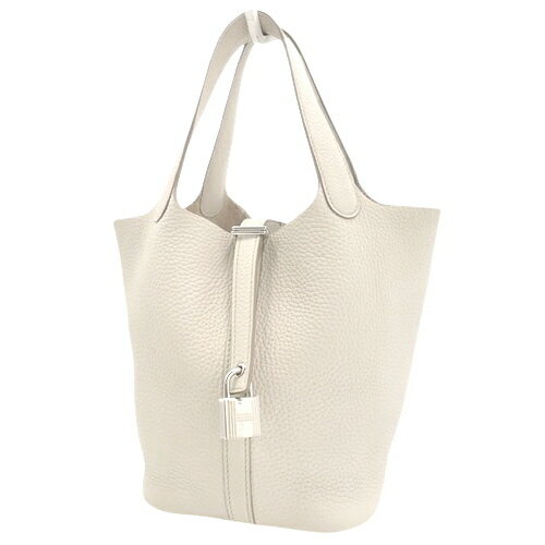 HERMES(エルメス) ピコタンロックPM ベトン オフホワイトアイボリー トリヨンクレマンス パラジウム金具 シルバー金具 D刻印 ハンドバッグ トートバッグ レディース 40802143840【中古】【アラモード】のサムネイル