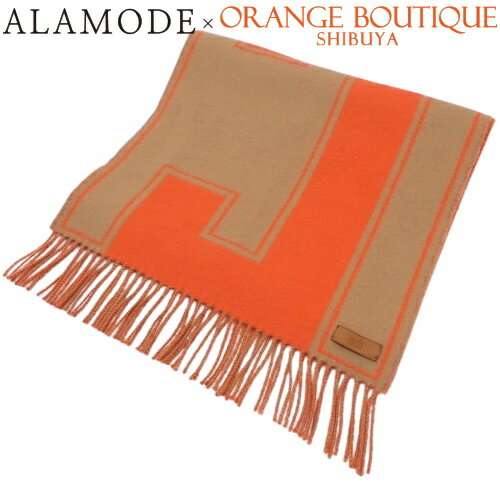 HERMES カシミヤ マフラー オレンジ/ベージュ ほぼ新品 楽天市場】エルメス hermes マフラー オレンジ カシミヤ100%の通販