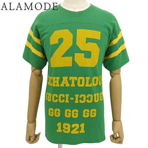 グッチ ロゴ入りダークグリーンTシャツ SS25 楽天市場】GUCCI(カラーグリーン)(Tシャツ・カットソー