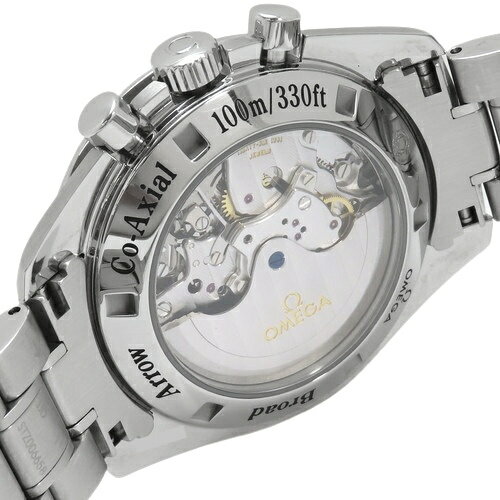 【保証書付】オメガ スピードマスター ブロードアロー 321.10.42.50.01.001 ステンレススチール SS 自動巻き 腕時計 ブラック シルバー メンズ 40802140778【中古】【アラモード】