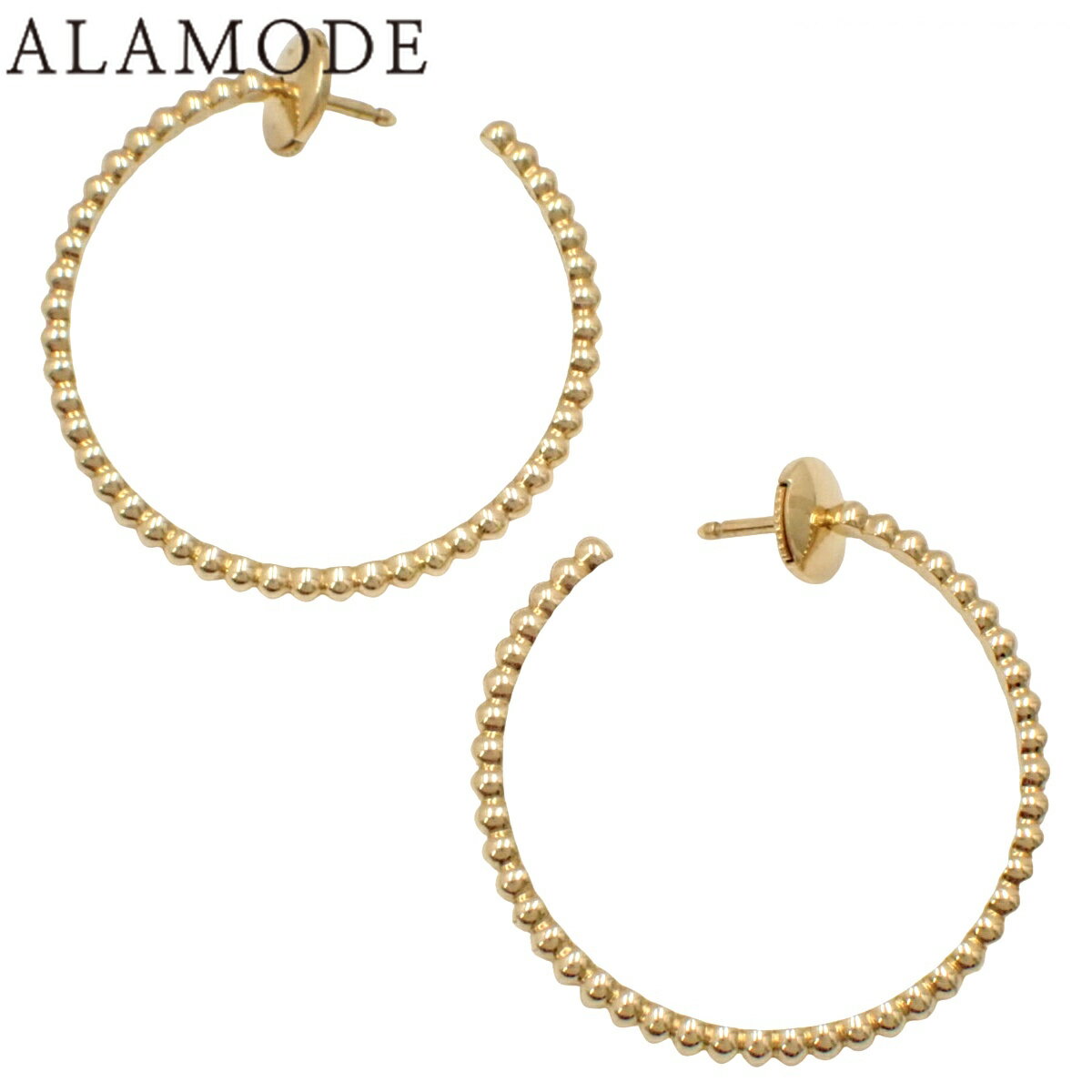 【2025年保証書付】Van Cleef & Arpels(ヴァンクリーフ＆アーペル) ペルレ フープピアス スモールモデル VCARO3YD00 K18 イエローゴールド YG ピアス アクセサリー ジュエリー ゴールド金 レディース 40806000037【中古】【アラモード】のサムネイル