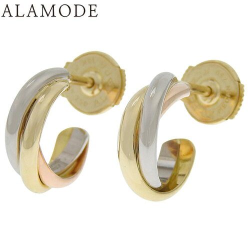 CARTIER(カルティエ) トリニティ ピアス K18 イエローゴールド YG K18 ピンクゴールド PG K18 ホワイトゴールド WG ピアス アクセサリー ジュエリー スリーカラー ゴールド金 シルバー銀 ピンクゴールド レディース 41100076609【中古】【アラモード】のサムネイル