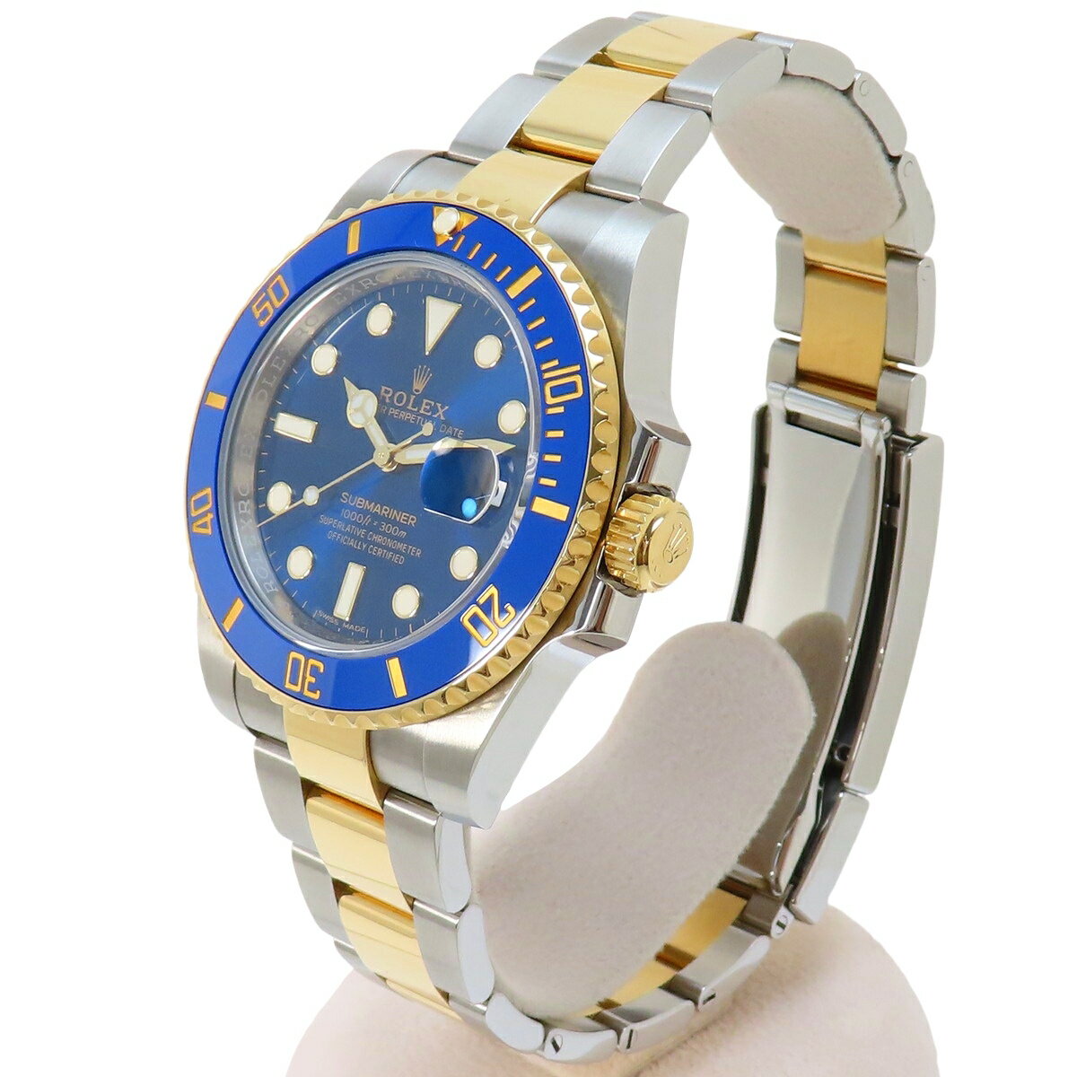 【保証書付】ロレックス 116613LB サブマリーナー デイト YG/SS ランダム番 自動巻き 腕時計 2020年8月購入 ブルー ゴールド メンズ 40802149266【中古】【アラモード】