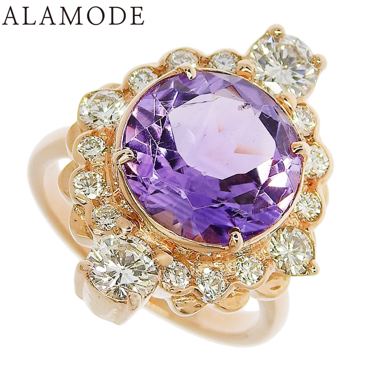 【中古】アメジストダイヤモンドリン...