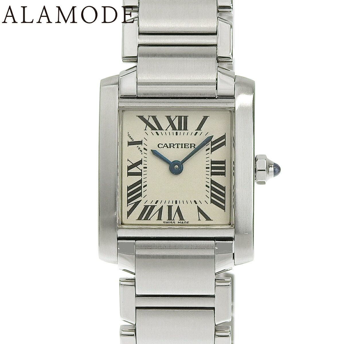 カルティエ タンクフランセーズ SM W51008Q3 SS クオーツ レディース 40802151959【中古】【アラモード】(2)