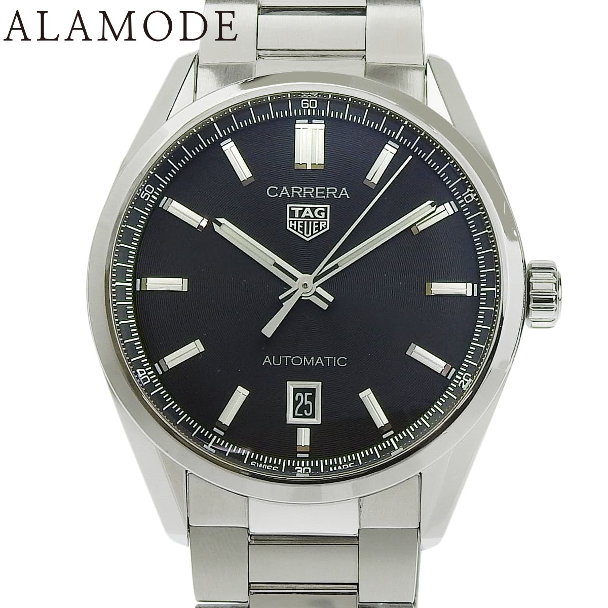 【2022年保証書付】タグホイヤー カレラ デイト WBN2110.BA0639 SS 自動巻き メンズ 40802154620【中古】【アラモード】