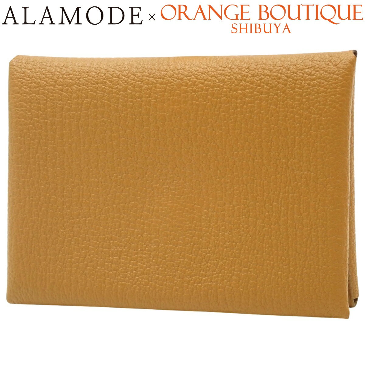 楽天a la modeHERMES（エルメス） カルヴィ デュオ セサミ ブラウン茶 シェーブル パラジウム金具 シルバー金具 B刻印 カードケース/パスケース 二つ折り 2つ折り 小物 ミニ財布 名刺入れ レディース 40802163676【中古】【アラモード】