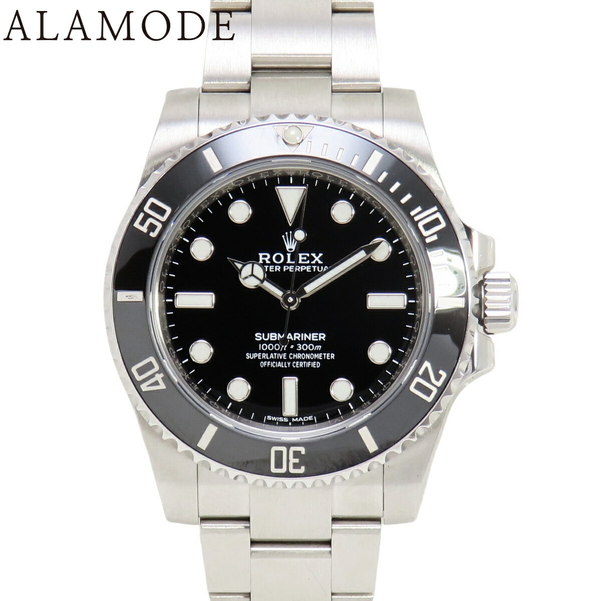 【保証書付】ロレックス サブマリーナー 114060 SS ランダム番 ブラック 自動巻き ...