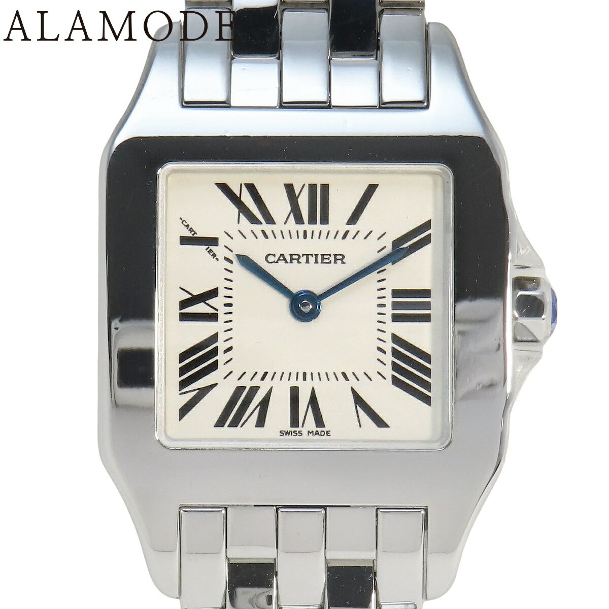 カルティエ サントス ドゥモワゼル LM W25065Z5 SS クオーツ メンズ 41100089806【中古】【アラモード】