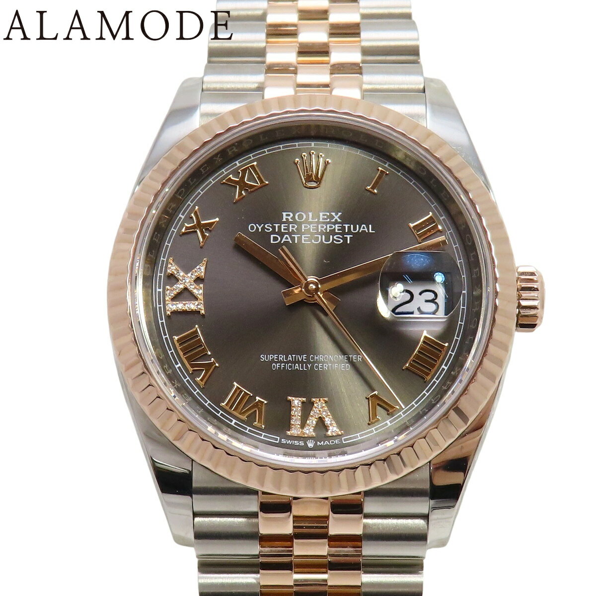 【保証書付】ロレックス デイトジャスト36 ダイヤインデックス 126...(2)