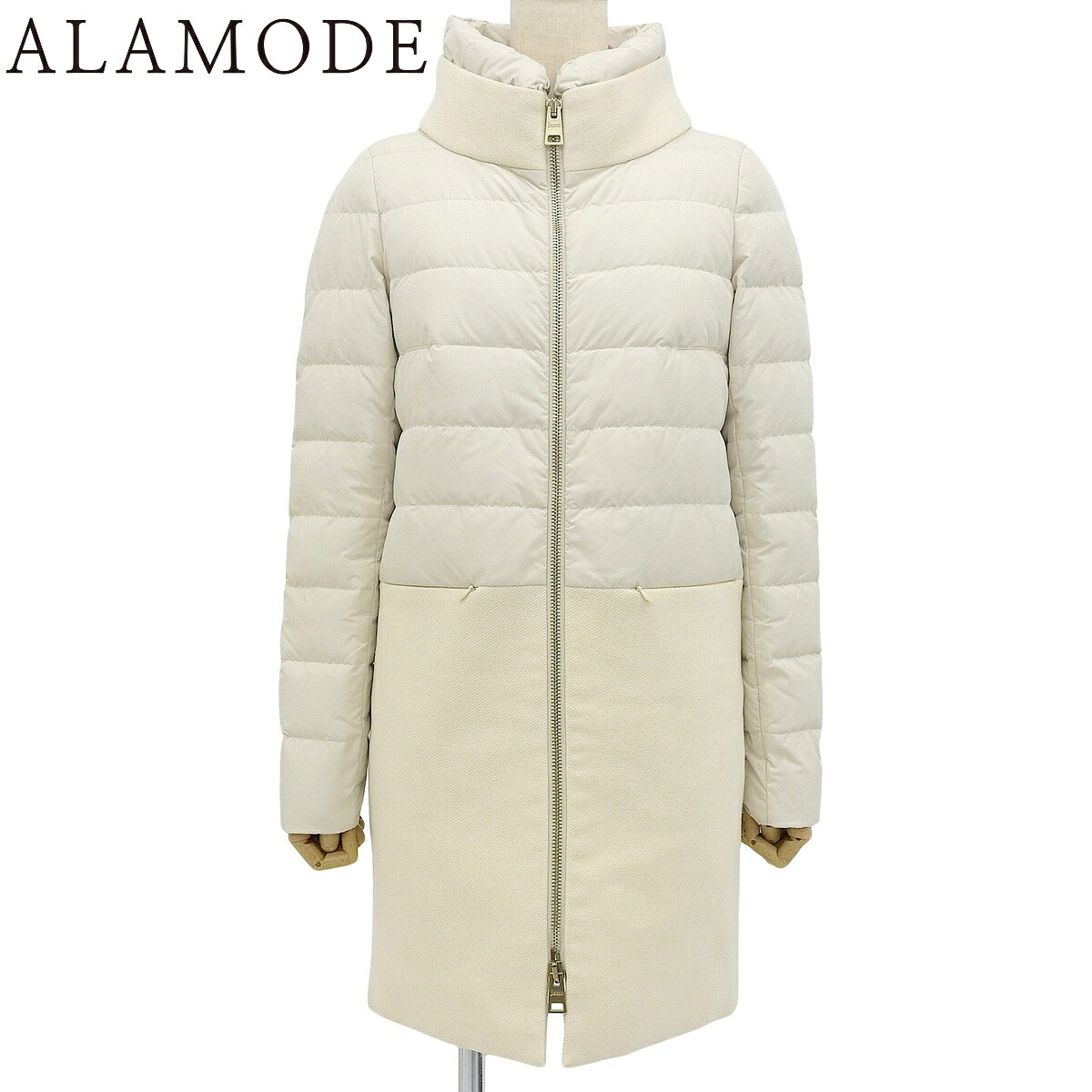 Herno(ヘルノ) 切替ダウンコート ダウン アパレル ファッション ジャケット 38 ウール ポ ...