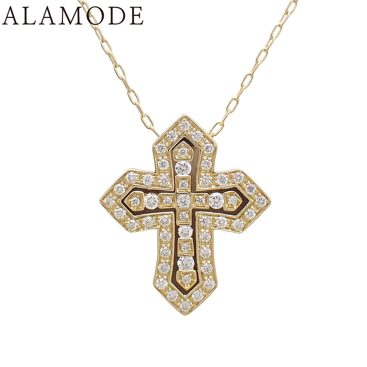 樂天商城 - Damiani(ダミアーニ) ベル エポック クラウン ネックレス ダイヤモンド イエローゴールド K18YG 7.1g アクセサリー ジュエリー クロス ゴールド金 ユニセックス 41100096889【中古】【アラモード】