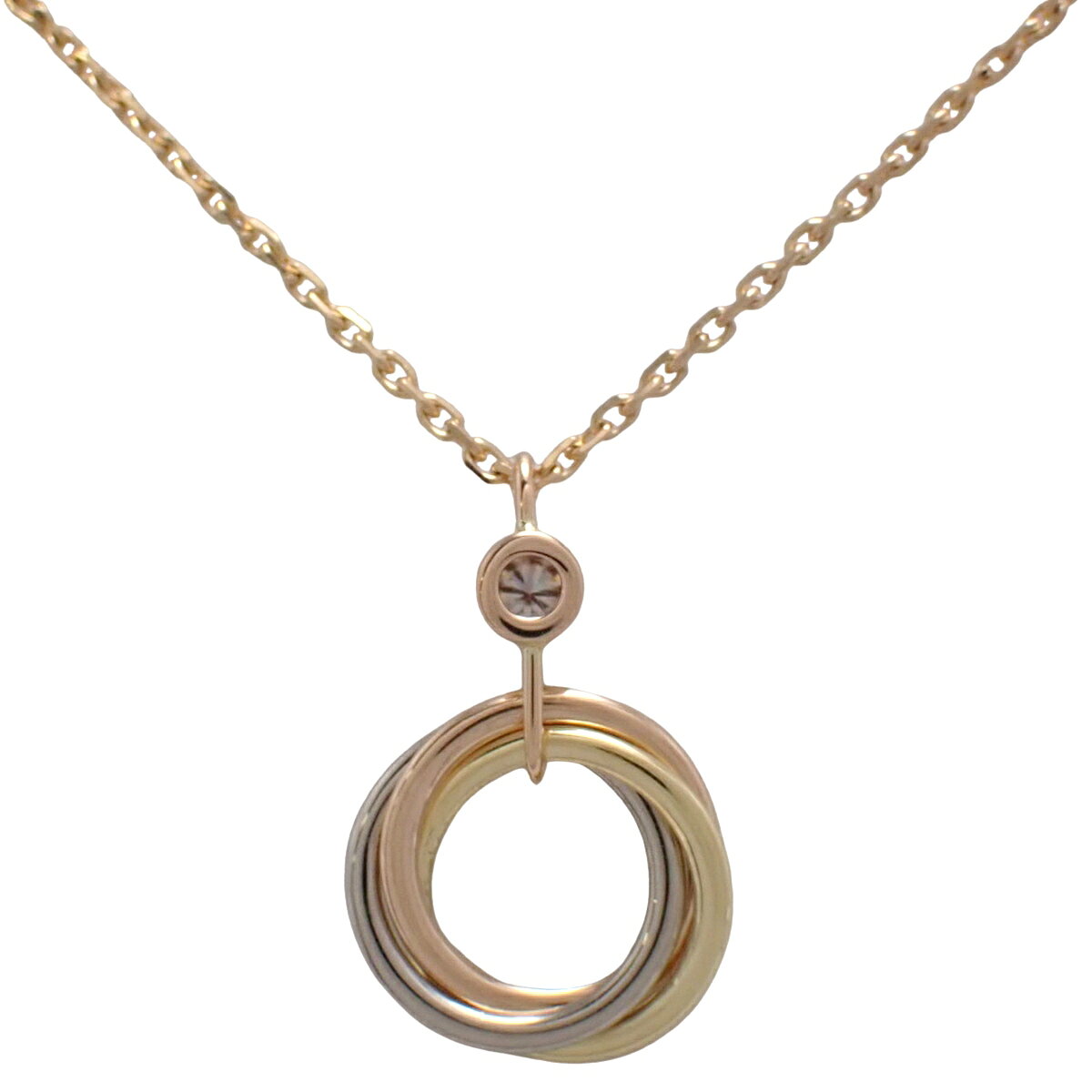 CARTIER(カルティエ) ベビー トリニティ ペンダント ダイヤモンド B7224815 ピンク...