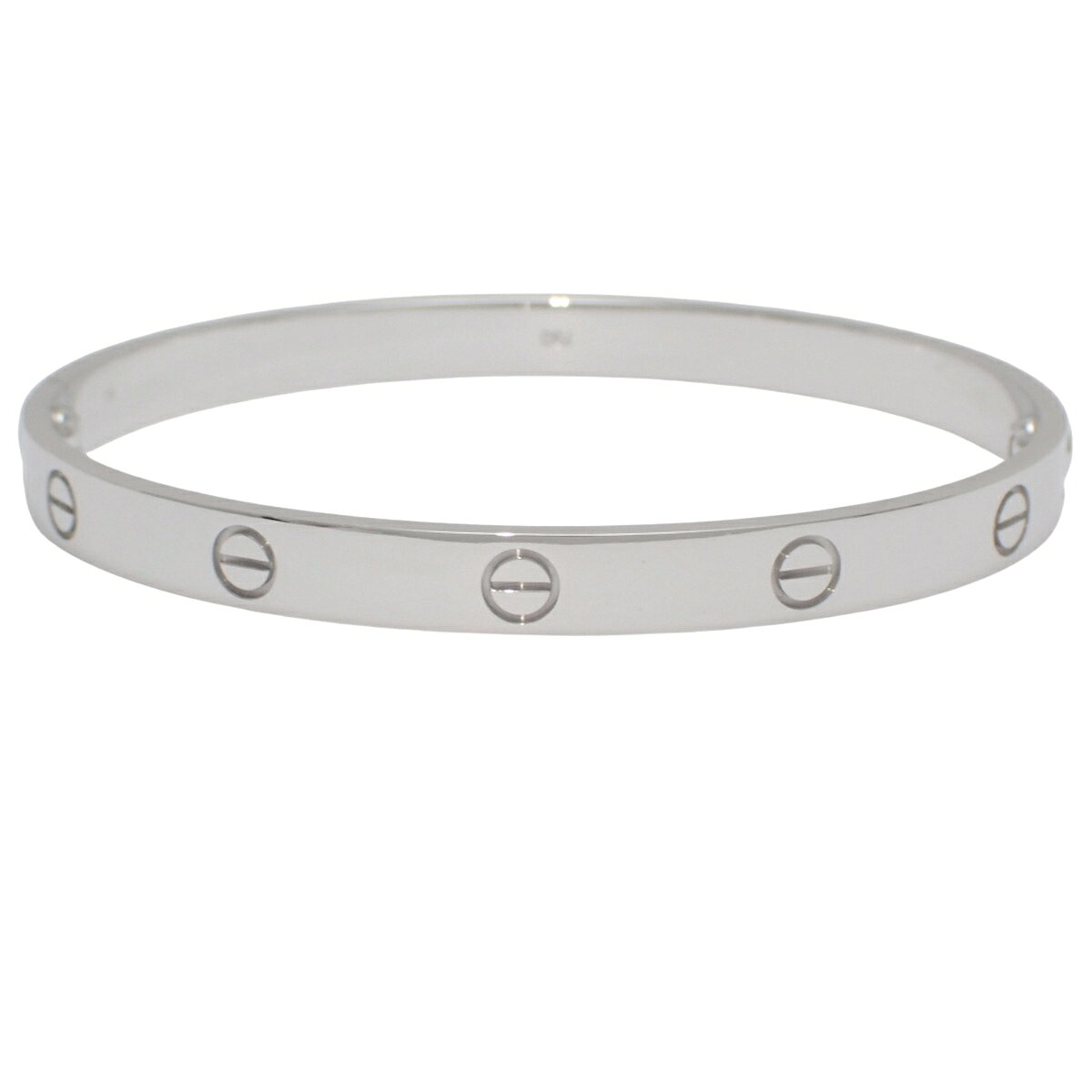 ALAMODEのCARTIER(カルティエ) ラブコレクション LOVE ブレスレット クラシックモデル ホワイトゴールド K18WG 20 37.8g バングル ラブブレスレット アクセサリー ジュエリー 旧型 シルバー銀 レディース 40802187093【アラモード】｜アングル2