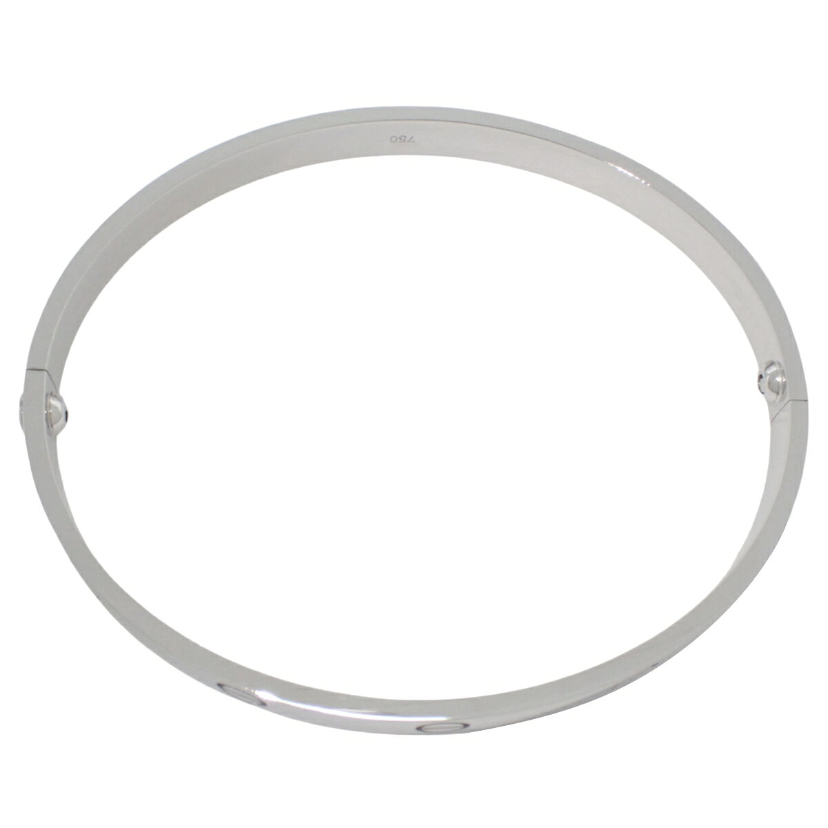 ALAMODEのCARTIER(カルティエ) ラブコレクション LOVE ブレスレット クラシックモデル ホワイトゴールド K18WG 20 37.8g バングル ラブブレスレット アクセサリー ジュエリー 旧型 シルバー銀 レディース 40802187093【アラモード】｜アングル3