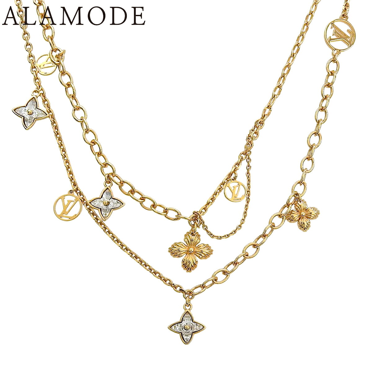 樂天商城 - LOUIS VUITTON(ルイ・ヴィトン) コリエ ブルーミング ストラス M68374 メタル(GP) ネックレス アクセサリー ジュエリー レディース 40802190232【中古】【アラモード】