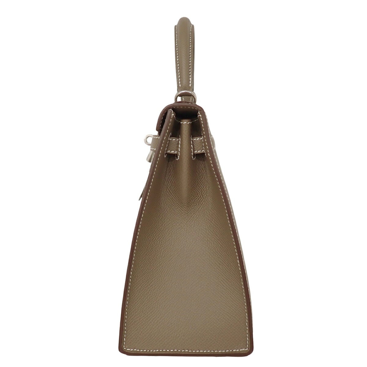 【未使用】HERMES(エルメス) ケリー25(外縫い) エトープ/エトゥープ グレージュ ヴォーエプソン パラジウム金具 シルバー金具 G刻印 ハンドバッグ 2WAY ショルダー 肩掛け レディース 40802213062【アラモード】 alamode888-10133312 ALAMODE サンプル画像3