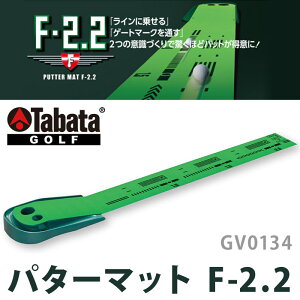 ゴルフ パターマット 2m ツイン ホール F-2.2 GV0134 パター 練習 練習用マット ゴルフマット フォーミング素材 自宅 家庭用 屋内 タバタゴルフ tabata golf 送料無料