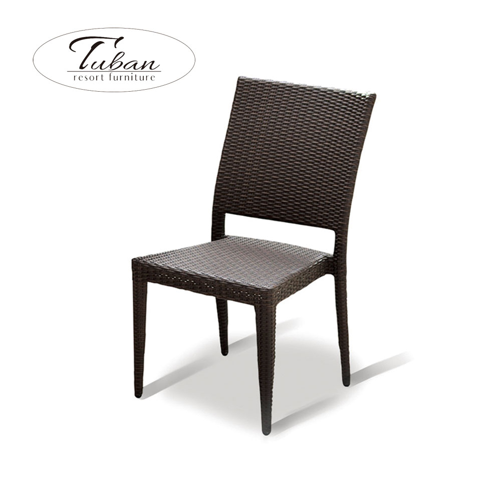 ガーデンチェア ガーデン家具 人工ラタン ラタン調 積み重ね可能 アウトドア家具 アジアン家具 ガーデンファニチャー ラタンチェア ガーデン テラス ベランダ バルコニー 屋外 丸洗い可能 チェア 椅子 イス スタッキング アジアン おしゃれ [tuban トゥバン] 【TUC-02】