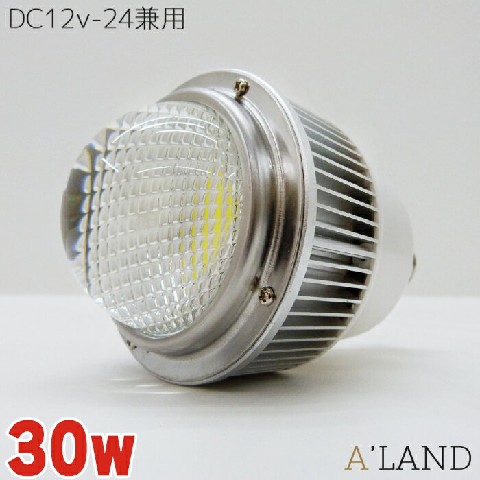 LED電球 30w 冷却ファン内蔵 DC12v 24v E26口金 2700lm 防水 船舶 漁船 室内電球 E26ソケット 電球色 6000k 3000k