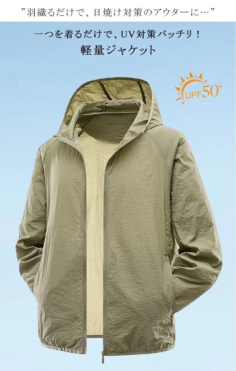 ������ ���� �֥륾�� ��˼�к� ���åץ��å� �׸� Ĺµ UPF50+ ���Ƥ��ɻߥ��㥱�å� �� �� ��� ��ǥ����� �ä��� �ѡ�����