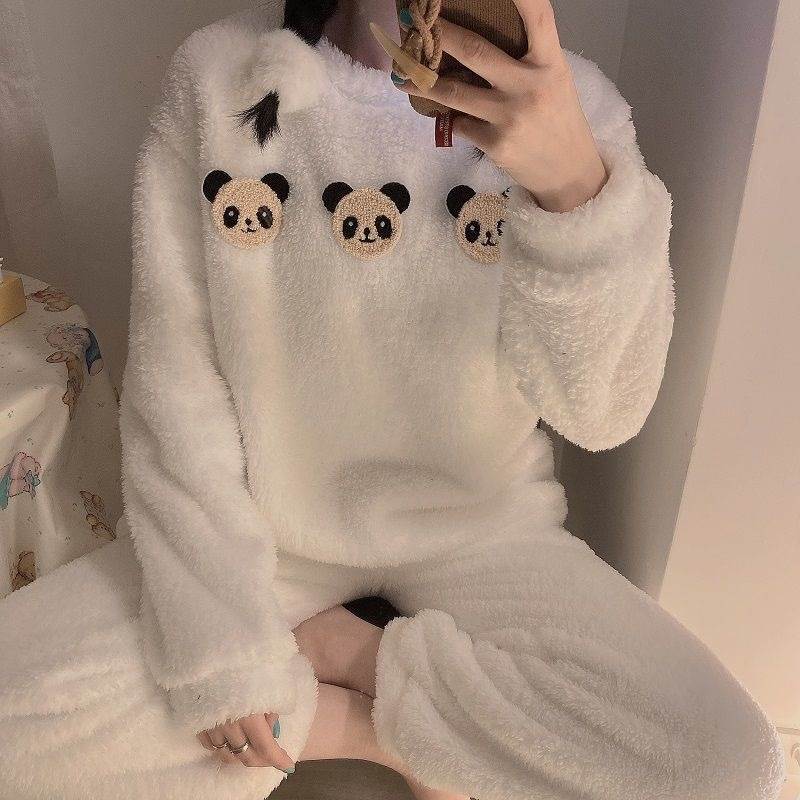 ジェラートピケ♡パンダフード付きルームウェア ジェラート ピケの「パンダ」ルームウェア“耳やしっぽ”付き