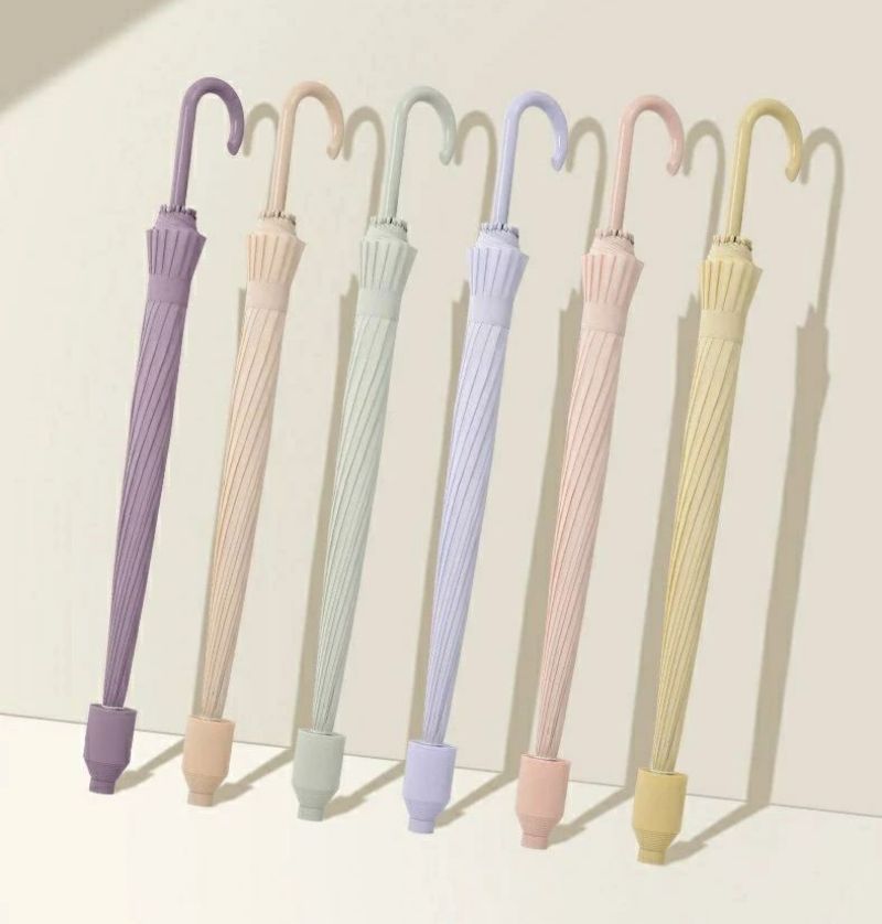 傘 晴雨兼用 スライドカバー 付き 雨傘 長傘16骨 UVカット梅雨対策 レディース ぬれない かさ 折りたたみ 風に強い 防水