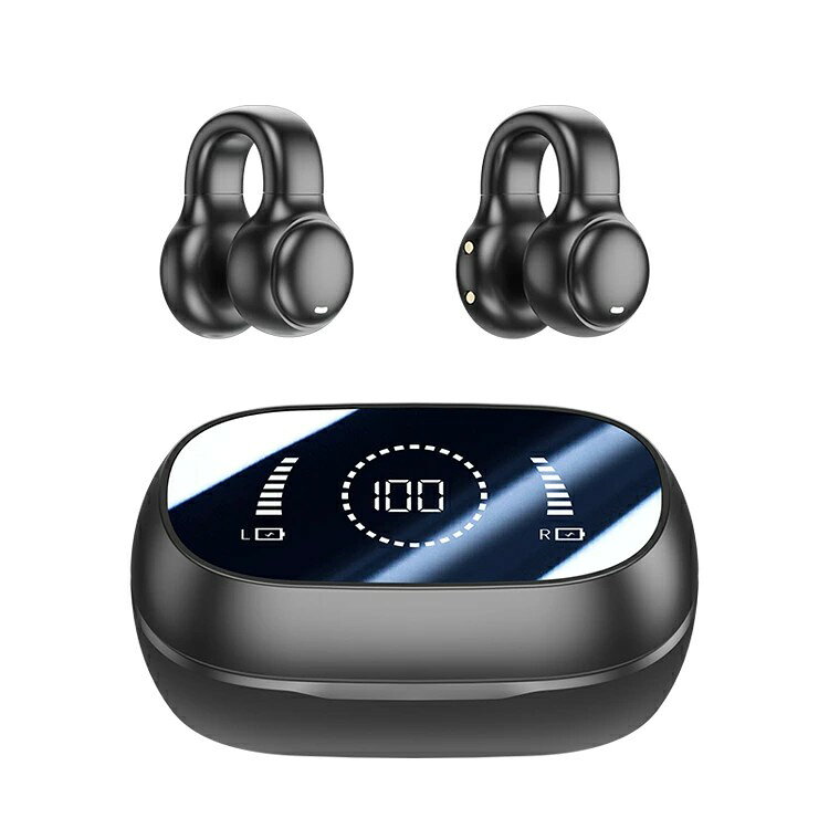 ワイヤレスイヤホン bluetooth イヤホン 耳を塞がない 残量表示 ブルートゥース 安...