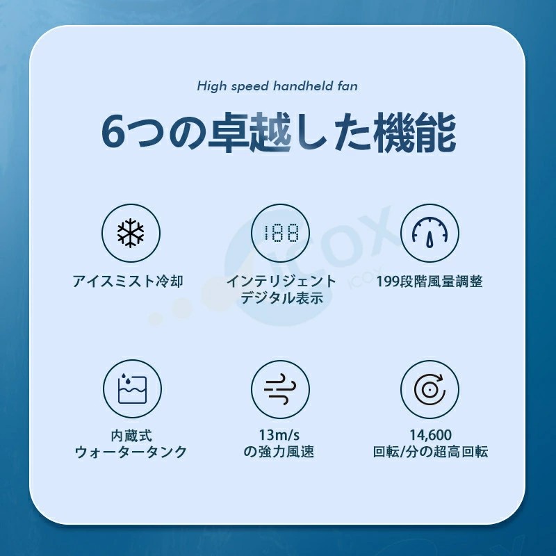 2025新登場！冷感☆手持ち扇風機 静音 超軽量 ハンド扇風機 ハンドファン 冷風+加湿...