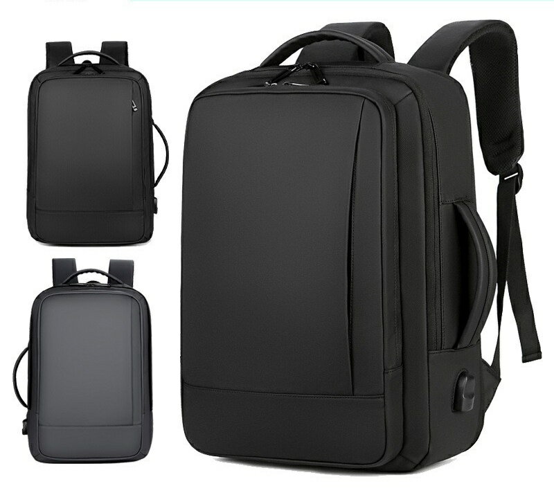 ビジネスリュック メンズ 防水 大容量 3WAY 軽量 容量が増える 拡張 ビジネス リュック PC バッグ 通勤 通学 男子 バックパック リュックサック 15.6 パソコン ケース PC対応 15.6インチ USB 出張 旅行 撥水 40代 50代 送料無料