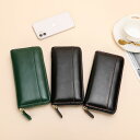 財布 メンズ レザー 長財布 本革 ファスナー 薄い 高級感 レディース財布 牛革 小銭入れ レザー サイフ ハンドメイド シンプル 無地 大容量 男性 紳士用...