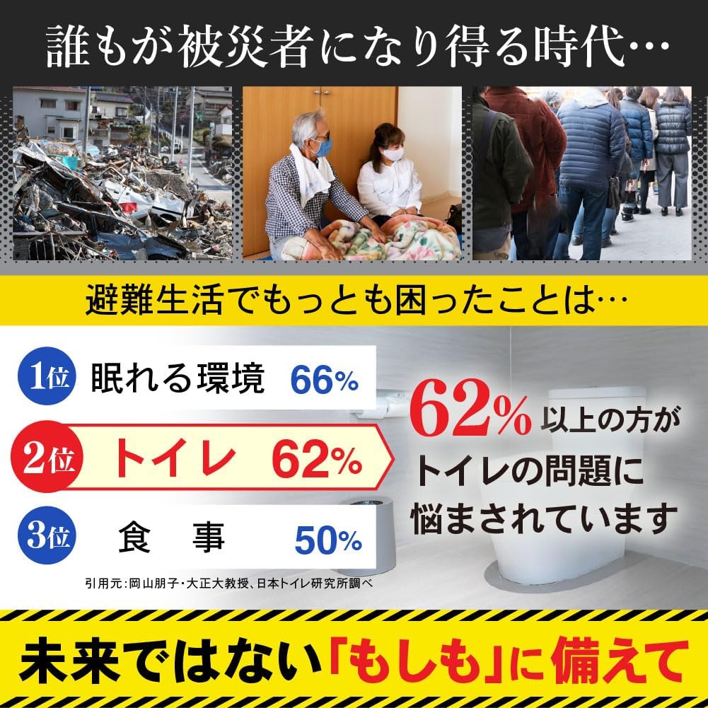 災害用トイレセット 断水時 アウトドア 12回分 防臭袋 断 災害時 非常用 アウトドア 介護 携帯トイレ 防災 介護用 alascorp-10009769 ALASショップ サンプル画像3