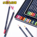 強力推薦☆水彩色鉛筆 人間工学 天然木採用 12色/24色/36色/48色/72色/120色セット 高級 水彩 色鉛筆 缶入色鉛筆 水彩画 スケッチ 画材 プレゼント 子供 こども 夏休み 鉛筆 筆記具 入学 卒業 誕生日祝い 記念日祝い 文房具