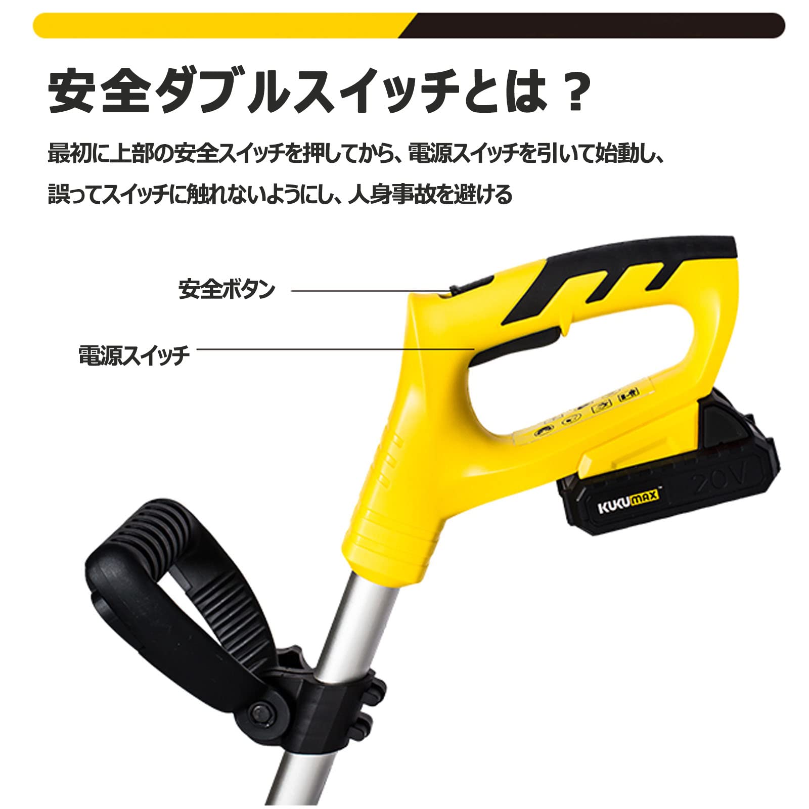充電式耕うん機 コードレス ミニ耕運機 家庭用 電動耕運機 伸縮可能 耕運幅10mm 畑 菜園 耕す 農業 園芸用機器 雑草 除去 土ほぐし 軽量・簡単操作 18V 2.0Ah 電池が2本付属 B