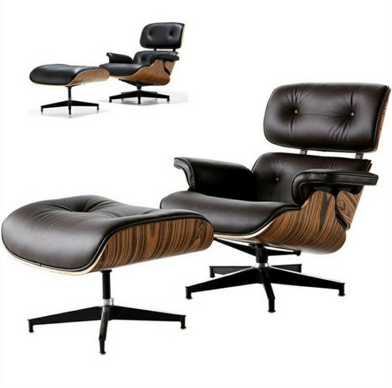 Rakuten - 1人掛け 本革ソファー リクライニングチェア天然木リビングソファ 一人用椅子ソファ レザー レトロ モダン 天然木 北欧怠け者ソファ現代シンプルオフィス昼寝レジャーリクライニングチェア