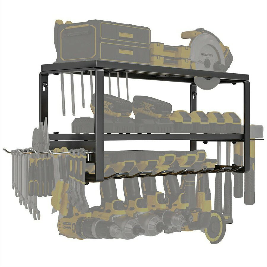 Rakuten - 電動ドライバー収納棚 壁掛け工具収納棚 ドリル収納棚 4/5/7本収納 工具収納棚 棚 工具収納 工具ホルダ 壁掛け 収納棚 多機能収納棚 収納棚 整理整頓 DIY愛好家 プロの職人