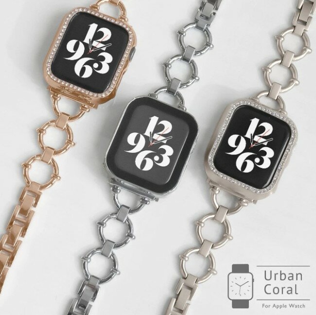 アップルウォッチ レディース サークル リング チェーン バンド 替え サイズ調整可能 Apple Watch 調整..