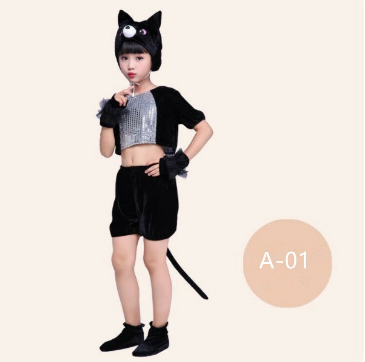 ハロウィン 衣装 子供 仮装 猫 ドレス 黒猫 可愛い 女の子 ハロウィーン衣装 の子供の日の公演服ダンス服女子児童動物公演幼稚園演劇服装学猫の鳴き声