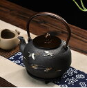 【送料無料】工芸鉄器 鉄器 鉄瓶 鉄瓶 純手作りゆでお茶養生鋳鉄ポット茶器セット 工芸品 1.4L IH対応 お茶 茶道 お抹茶 日本茶 緑茶 敬老の日