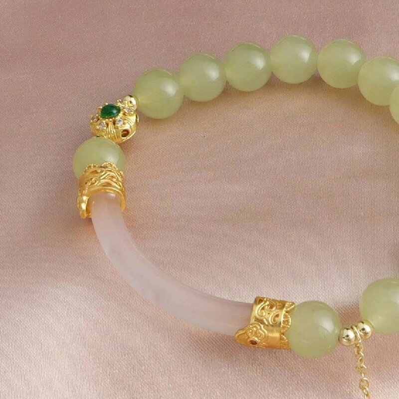 天然石 ブレスレット6MM ストロベリークォーツ 天然石ブレスレットパワース トーンブレスレッ スアクセサリー WRTA-BR-A5